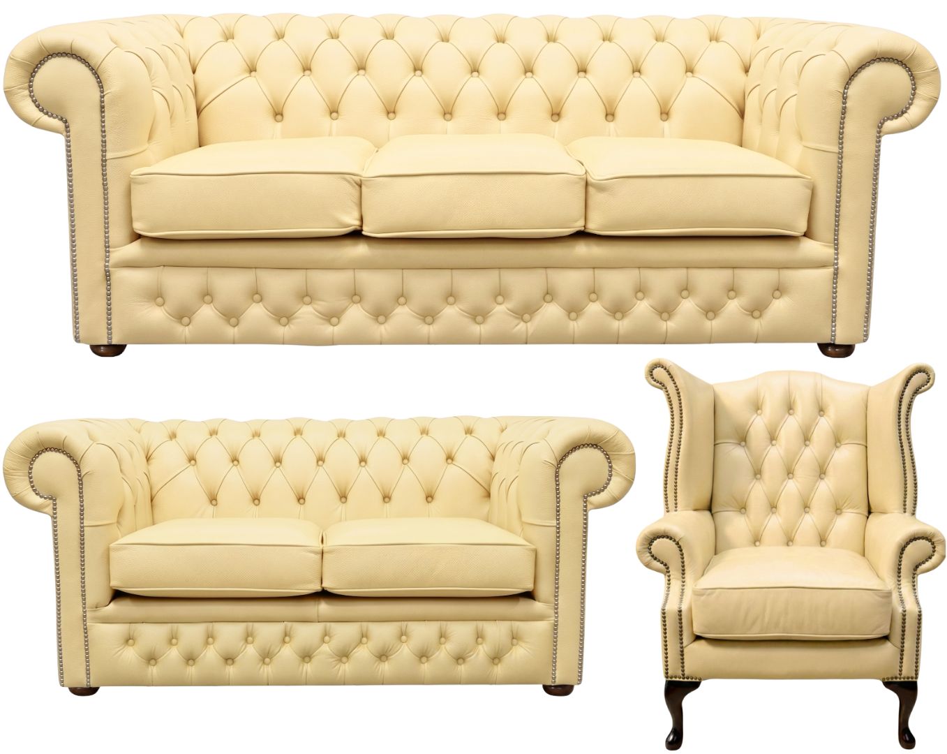 The Durham Chesterfield 3 Piece Suite