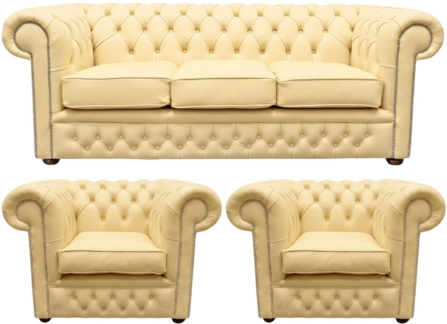 The Durham Chesterfield 3 Piece Suite