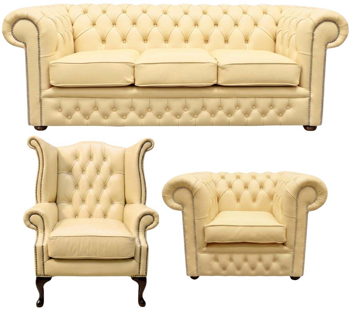 The Durham Chesterfield 3 Piece Suite