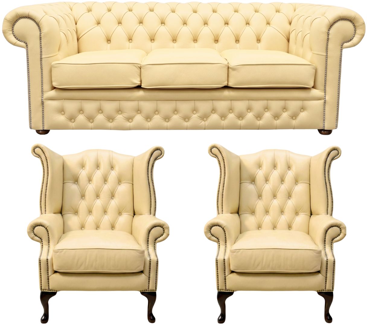 The Durham Chesterfield 3 Piece Suite