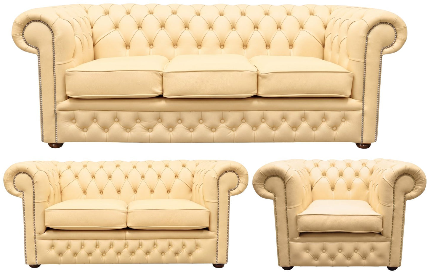 The Durham Chesterfield 3 Piece Suite