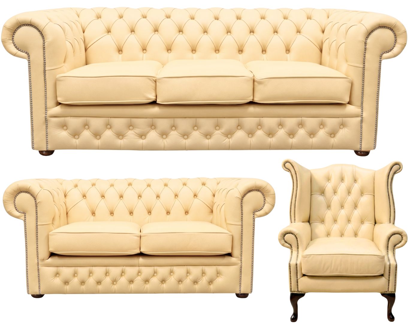 The Durham Chesterfield 3 Piece Suite