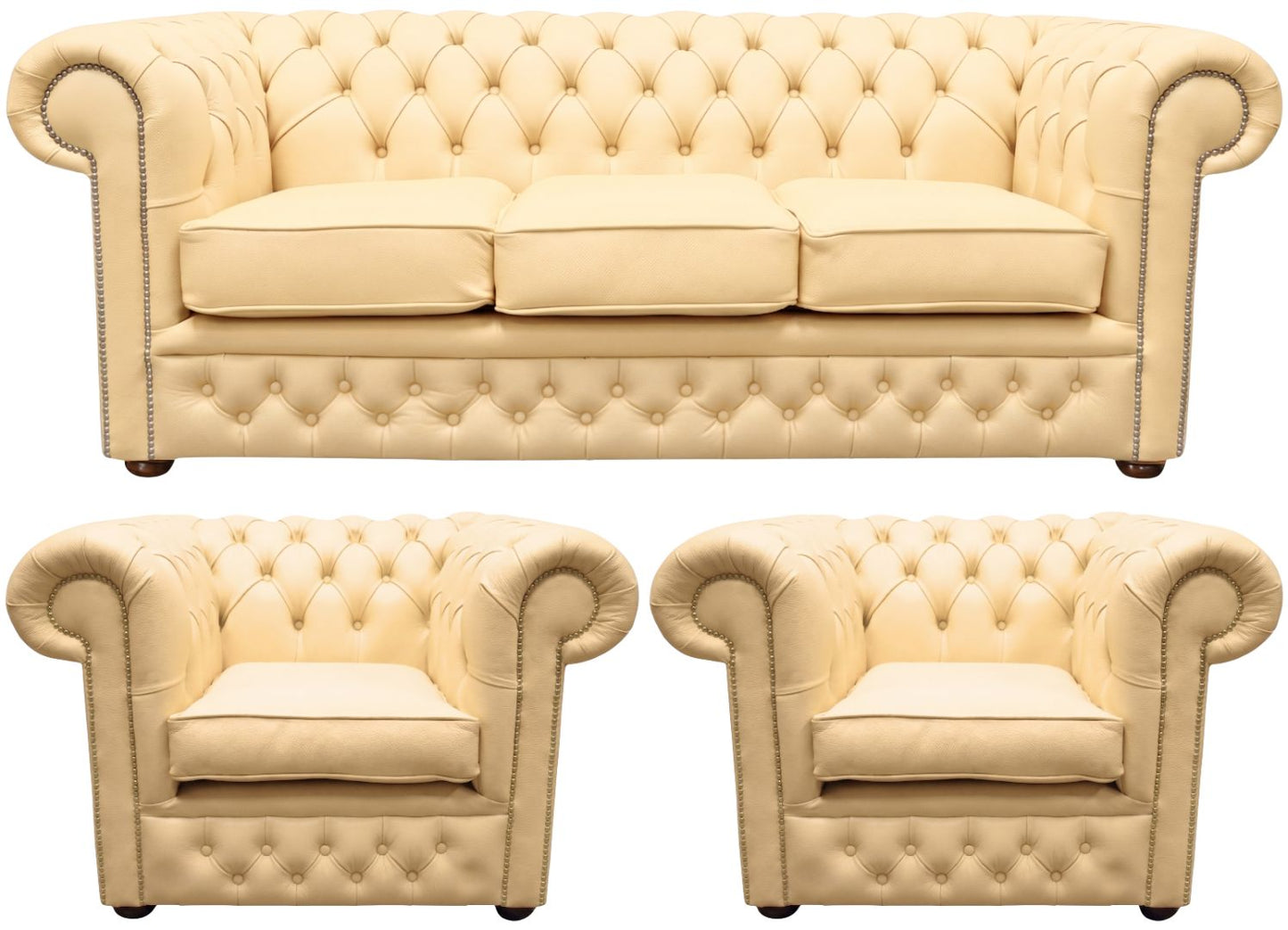 The Durham Chesterfield 3 Piece Suite