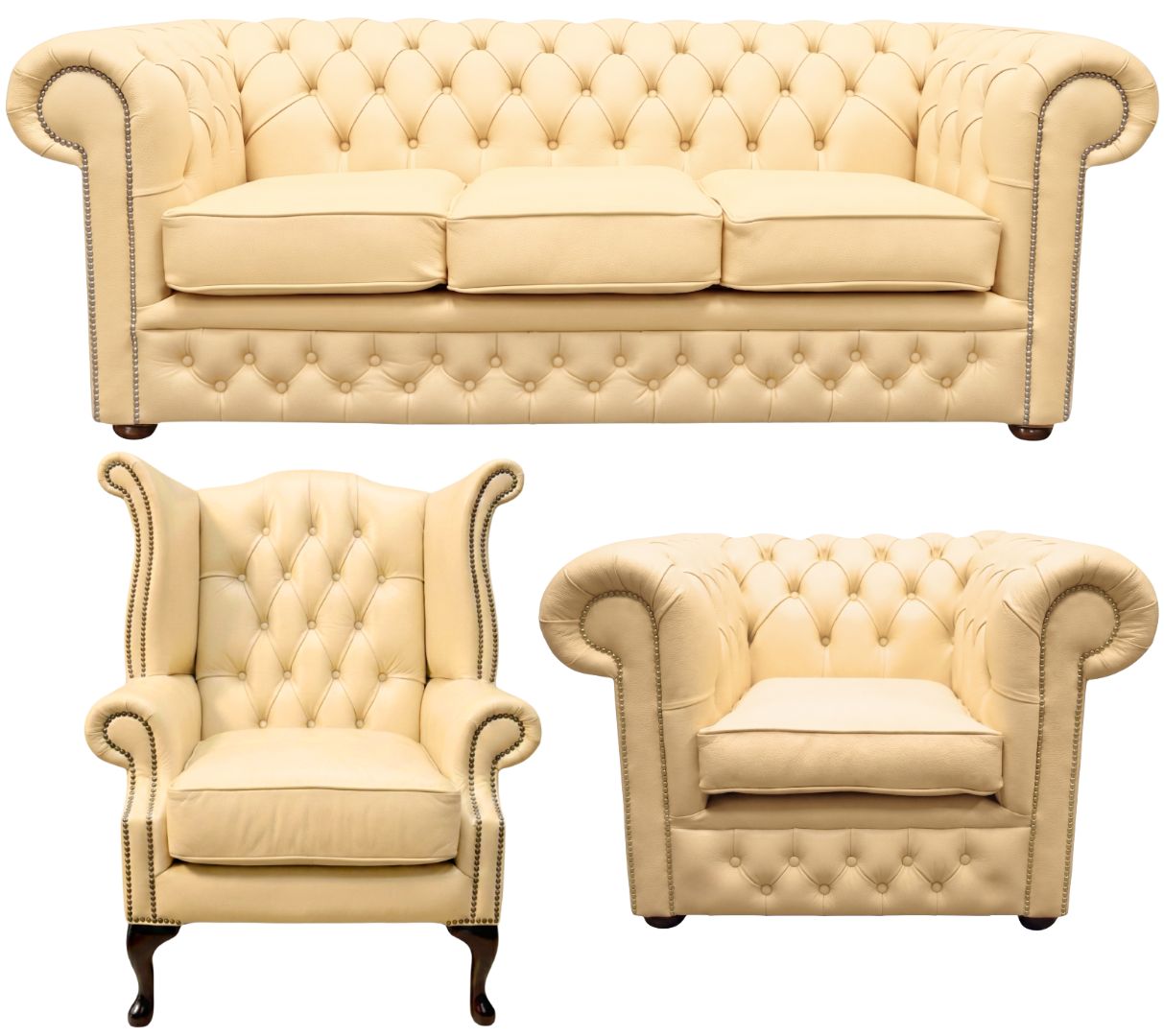 The Durham Chesterfield 3 Piece Suite