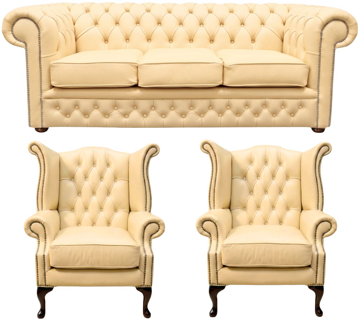 The Durham Chesterfield 3 Piece Suite