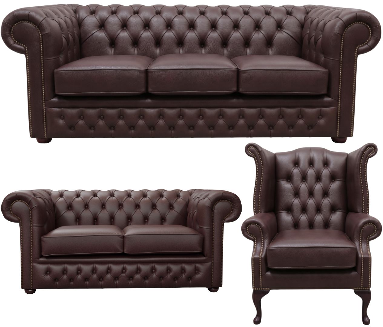 The Durham Chesterfield 3 Piece Suite