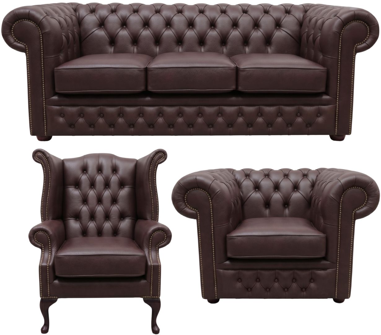 The Durham Chesterfield 3 Piece Suite