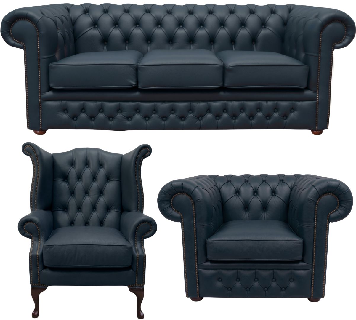 The Durham Chesterfield 3 Piece Suite