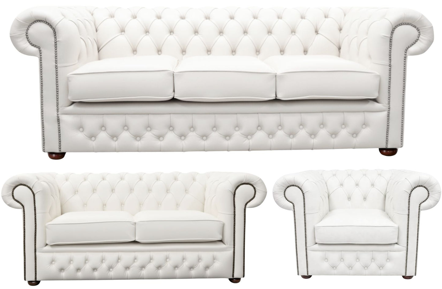The Durham Chesterfield 3 Piece Suite