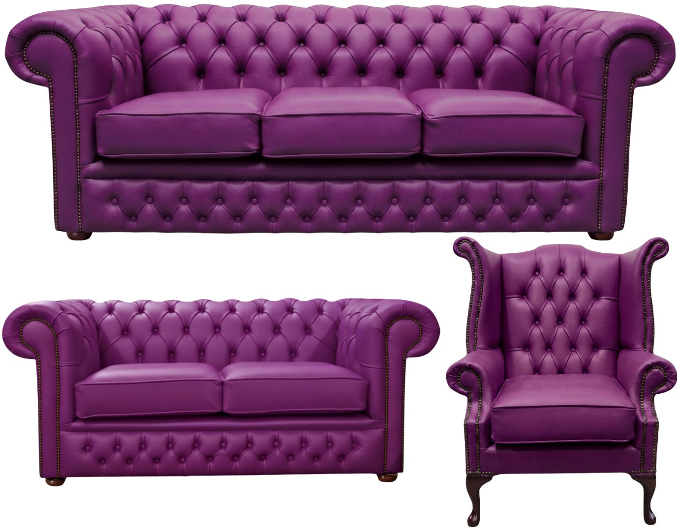 The Durham Chesterfield 3 Piece Suite