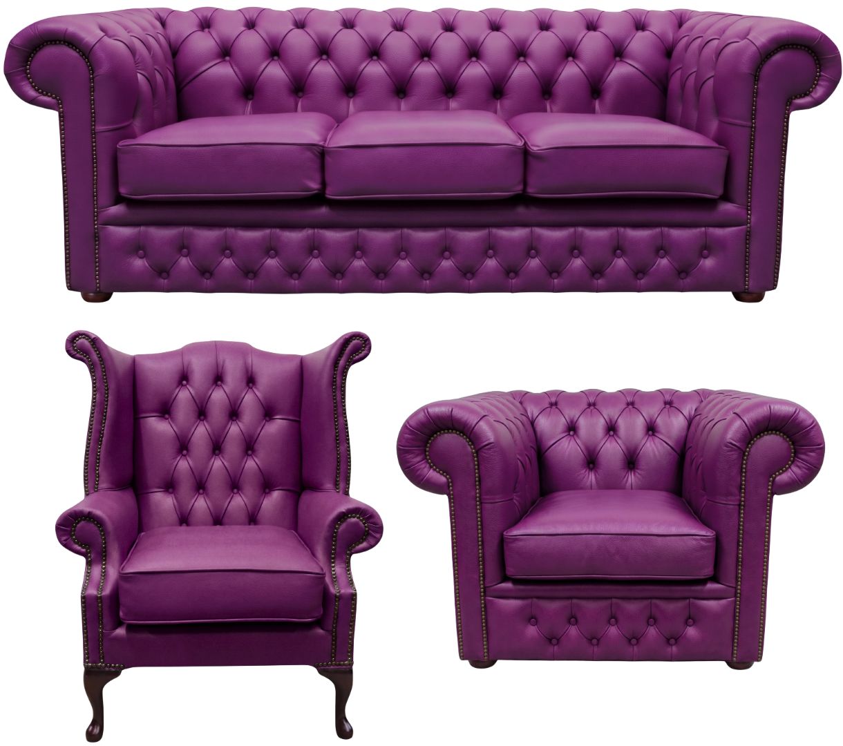 The Durham Chesterfield 3 Piece Suite