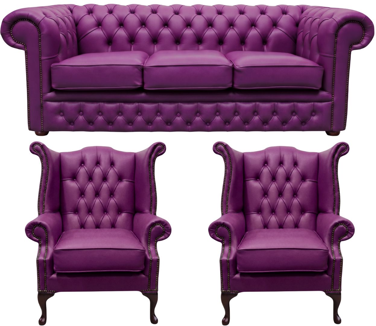 The Durham Chesterfield 3 Piece Suite