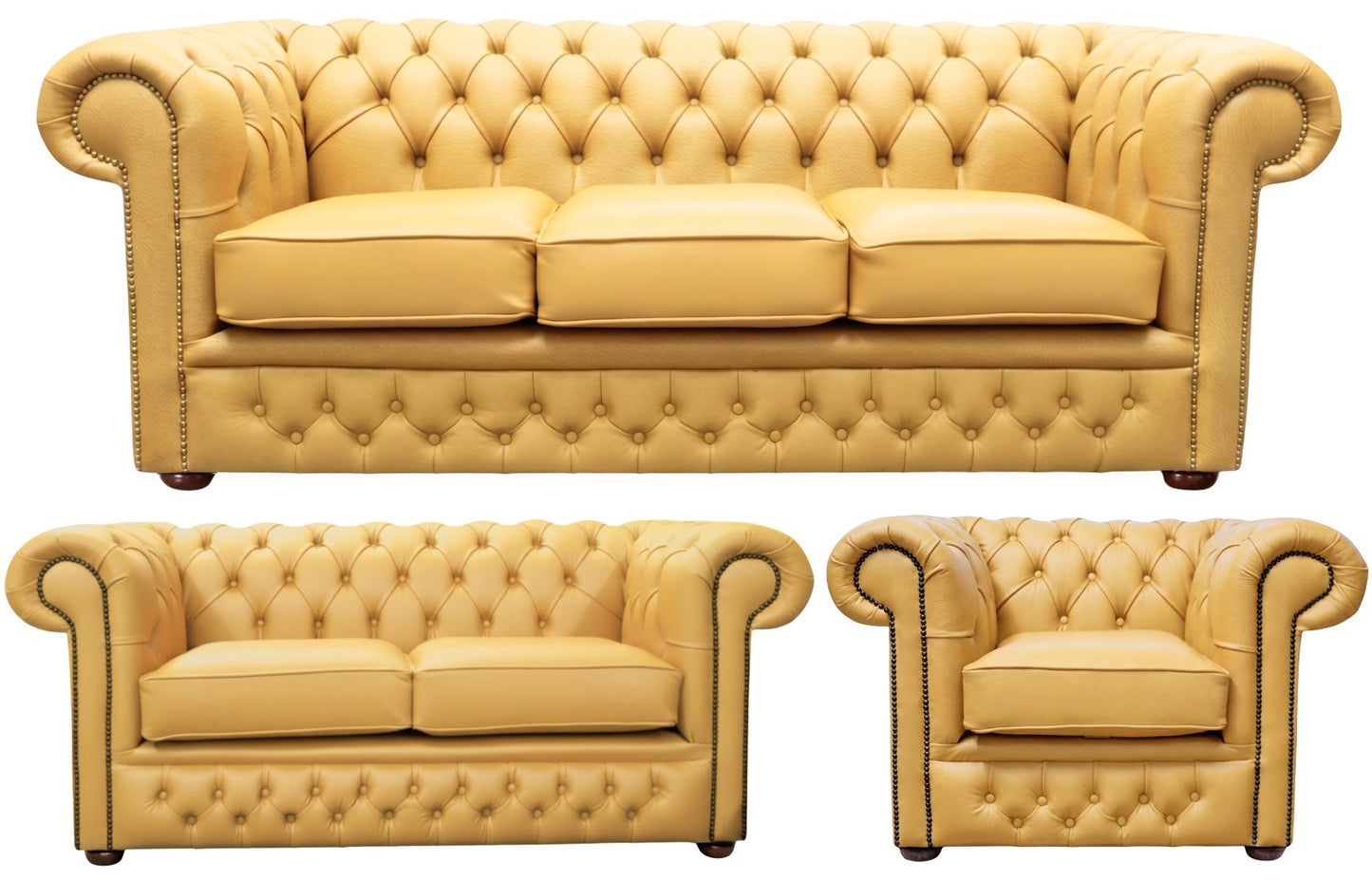 The Durham Chesterfield 3 Piece Suite