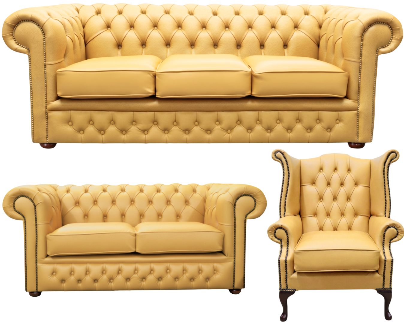 The Durham Chesterfield 3 Piece Suite