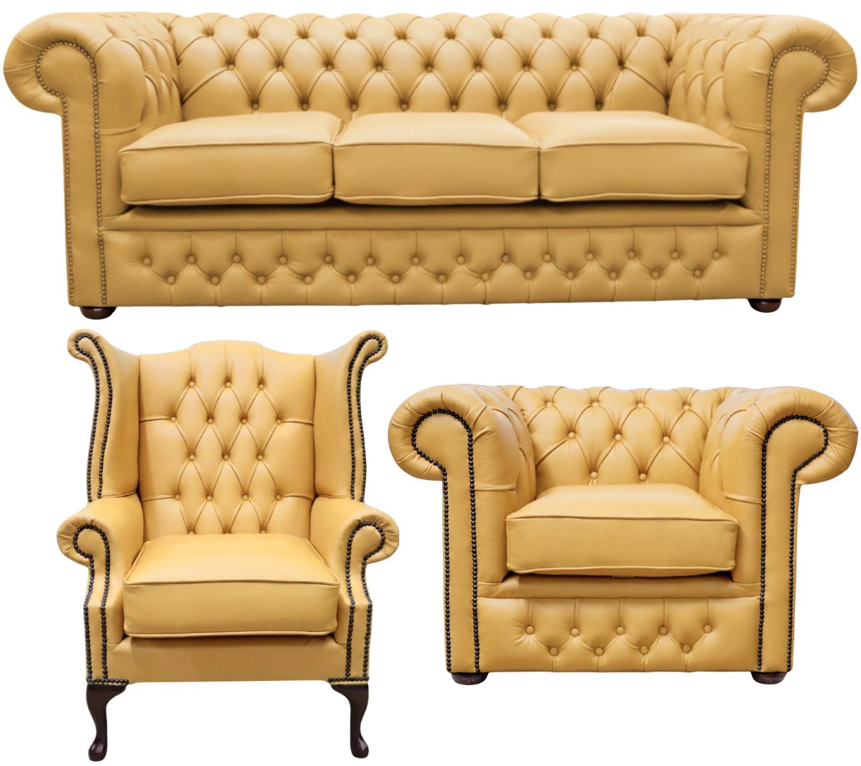 The Durham Chesterfield 3 Piece Suite