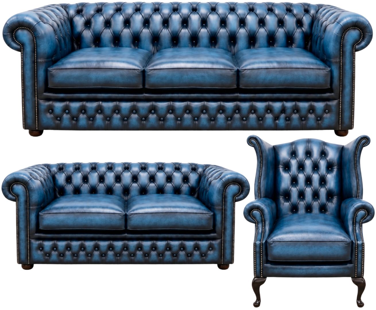 The Kensington Chesterfield 3 Piece Suite