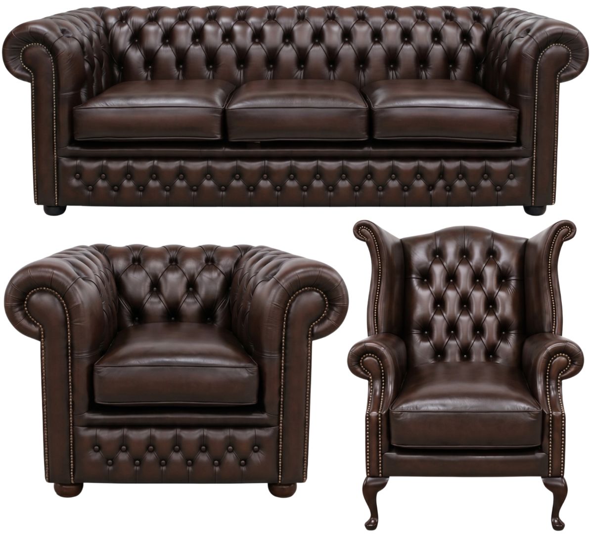 The Kensington Chesterfield 3 Piece Suite