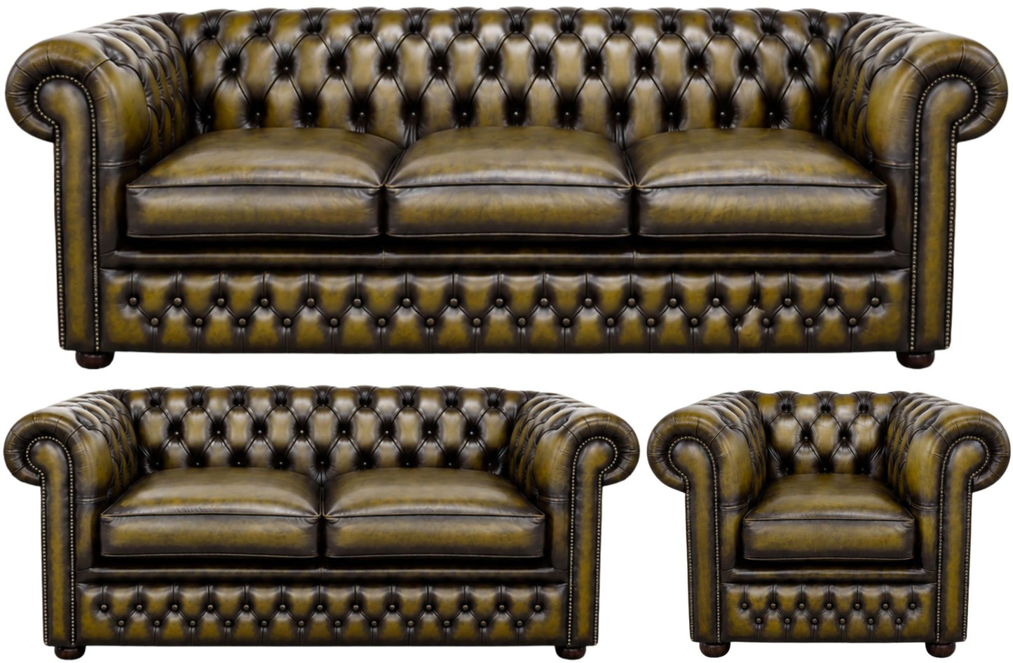 The Kensington Chesterfield 3 Piece Suite