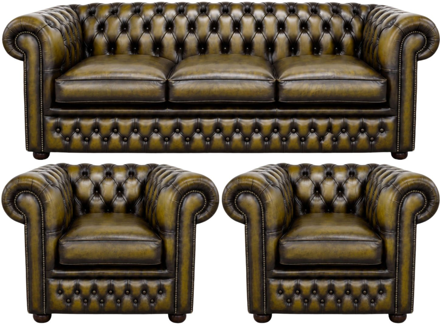 The Kensington Chesterfield 3 Piece Suite
