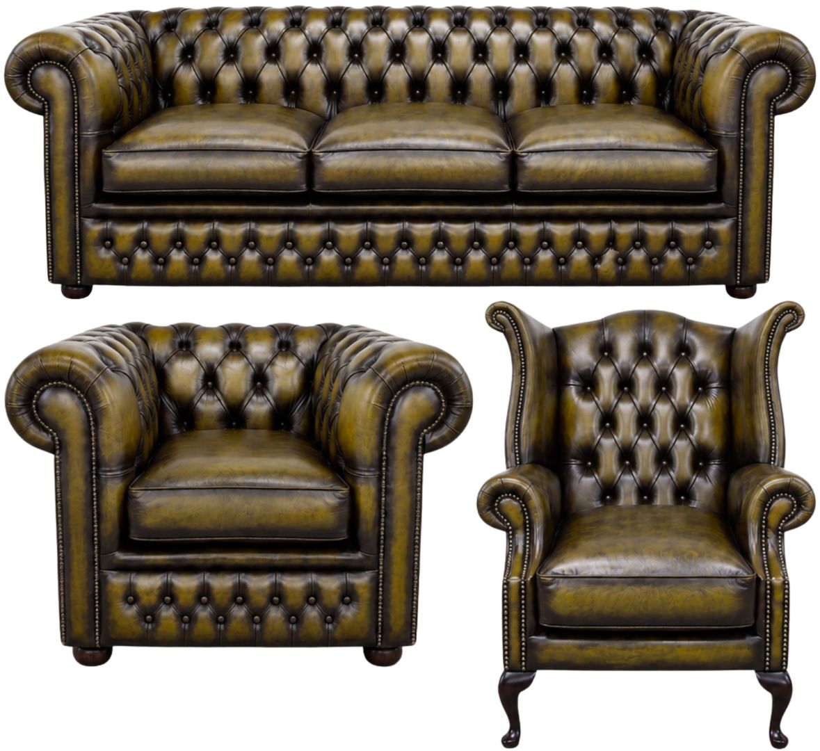 The Kensington Chesterfield 3 Piece Suite