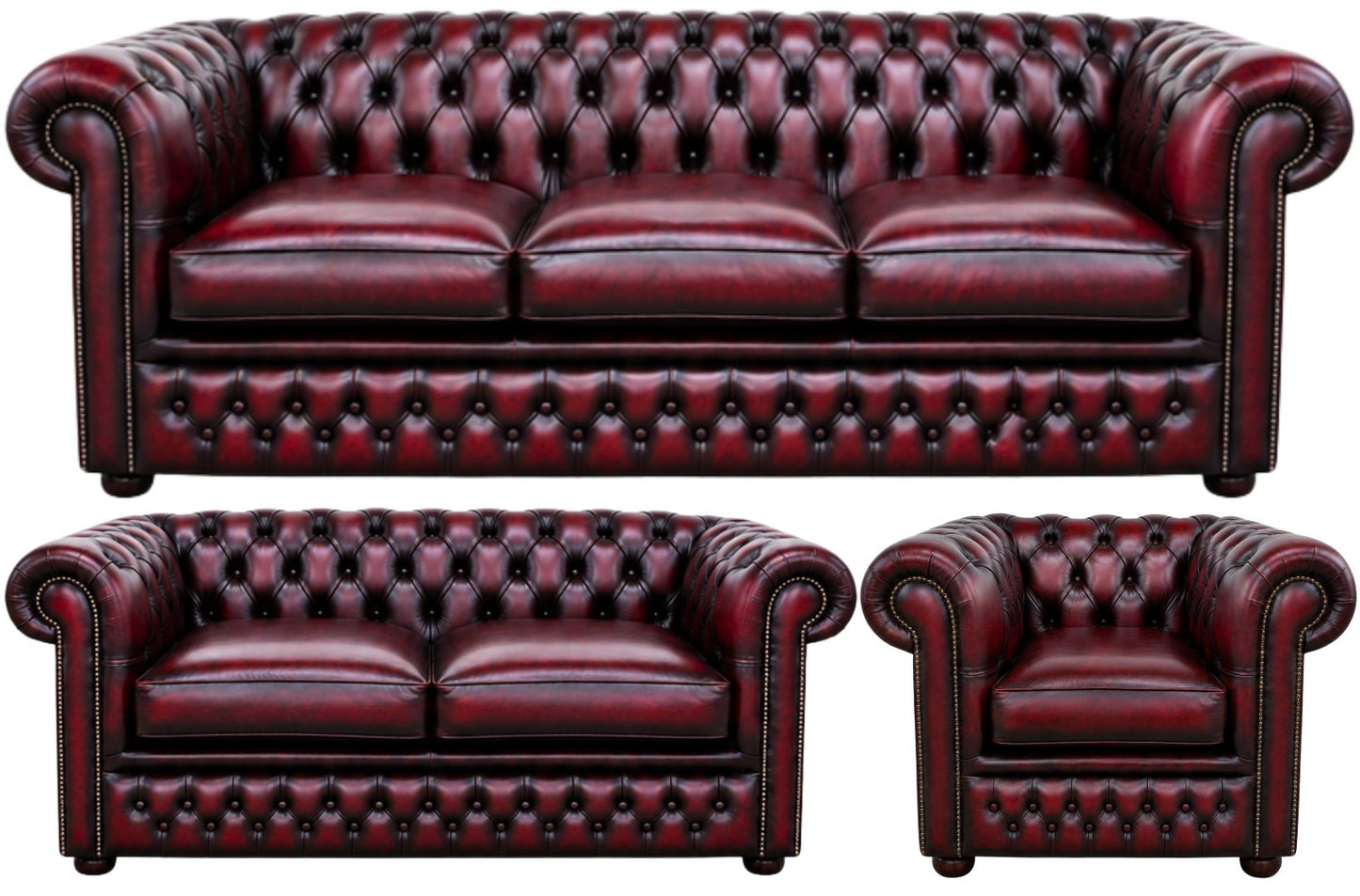 The Kensington Chesterfield 3 Piece Suite