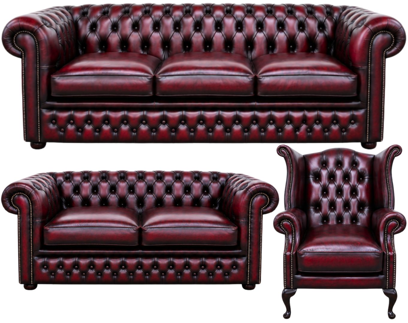 The Kensington Chesterfield 3 Piece Suite