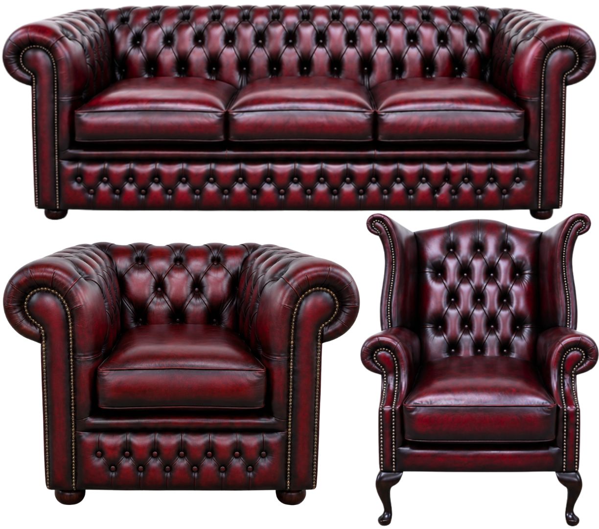 The Kensington Chesterfield 3 Piece Suite