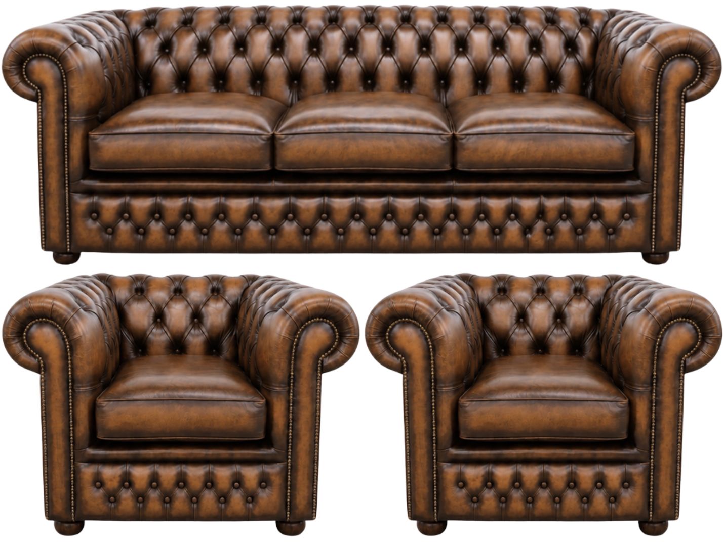 The Kensington Chesterfield 3 Piece Suite