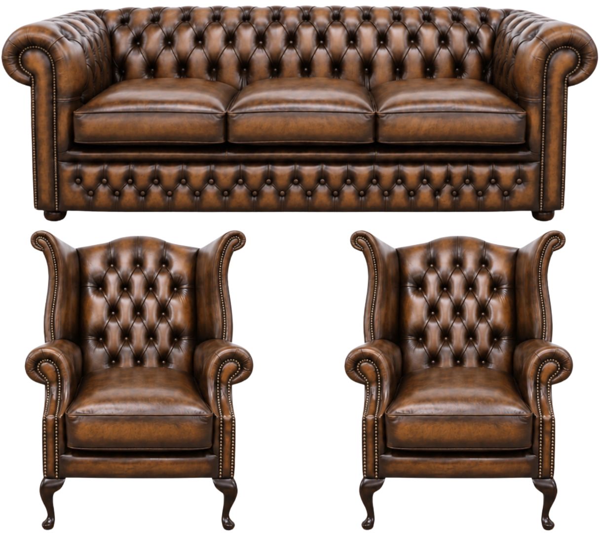 The Kensington Chesterfield 3 Piece Suite