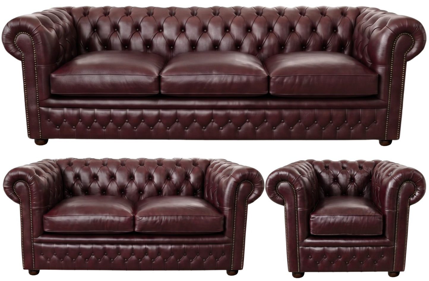 The Kensington Chesterfield 3 Piece Suite