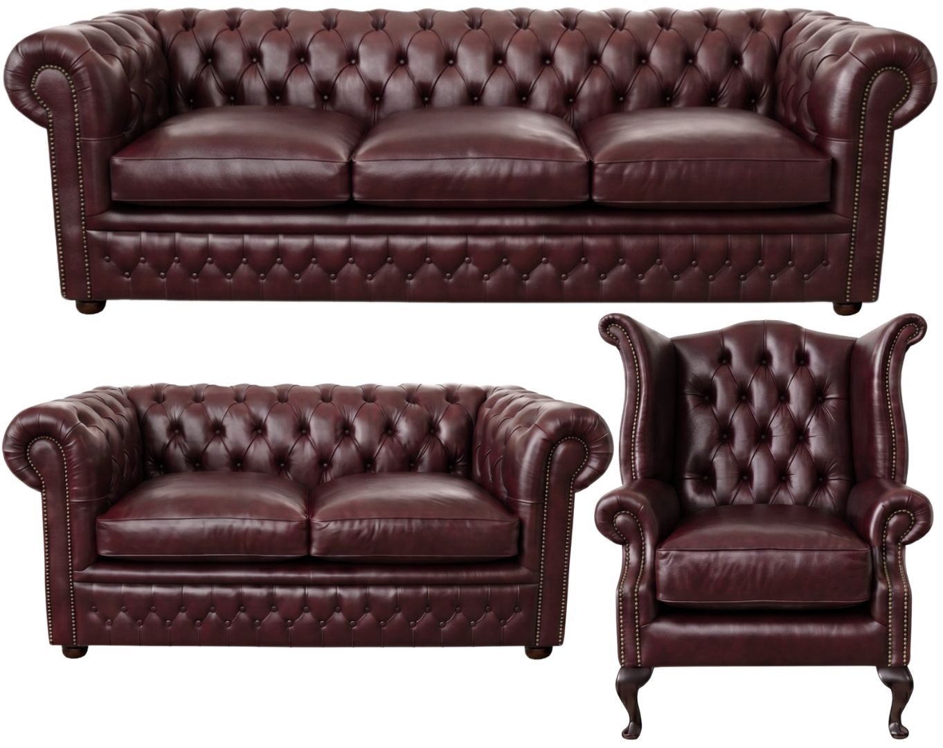 The Kensington Chesterfield 3 Piece Suite