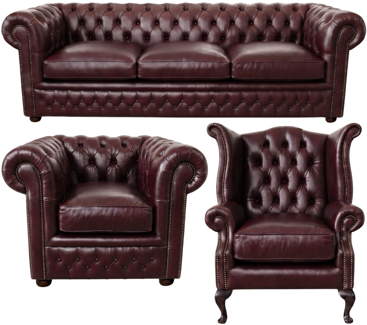 The Kensington Chesterfield 3 Piece Suite