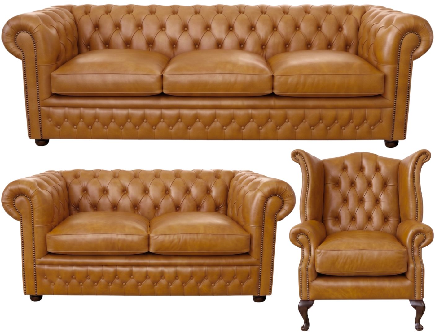 The Kensington Chesterfield 3 Piece Suite