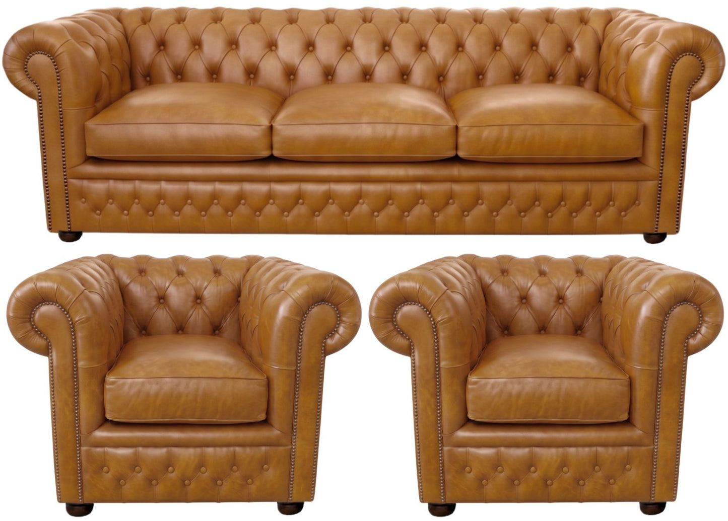 The Kensington Chesterfield 3 Piece Suite