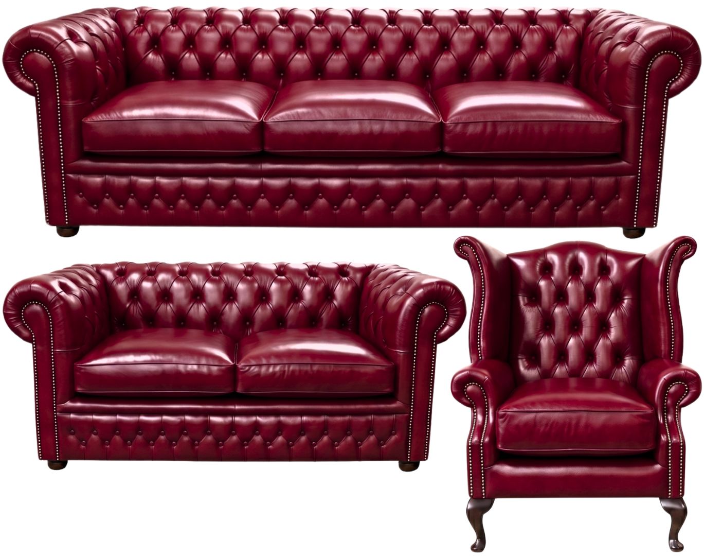 The Kensington Chesterfield 3 Piece Suite