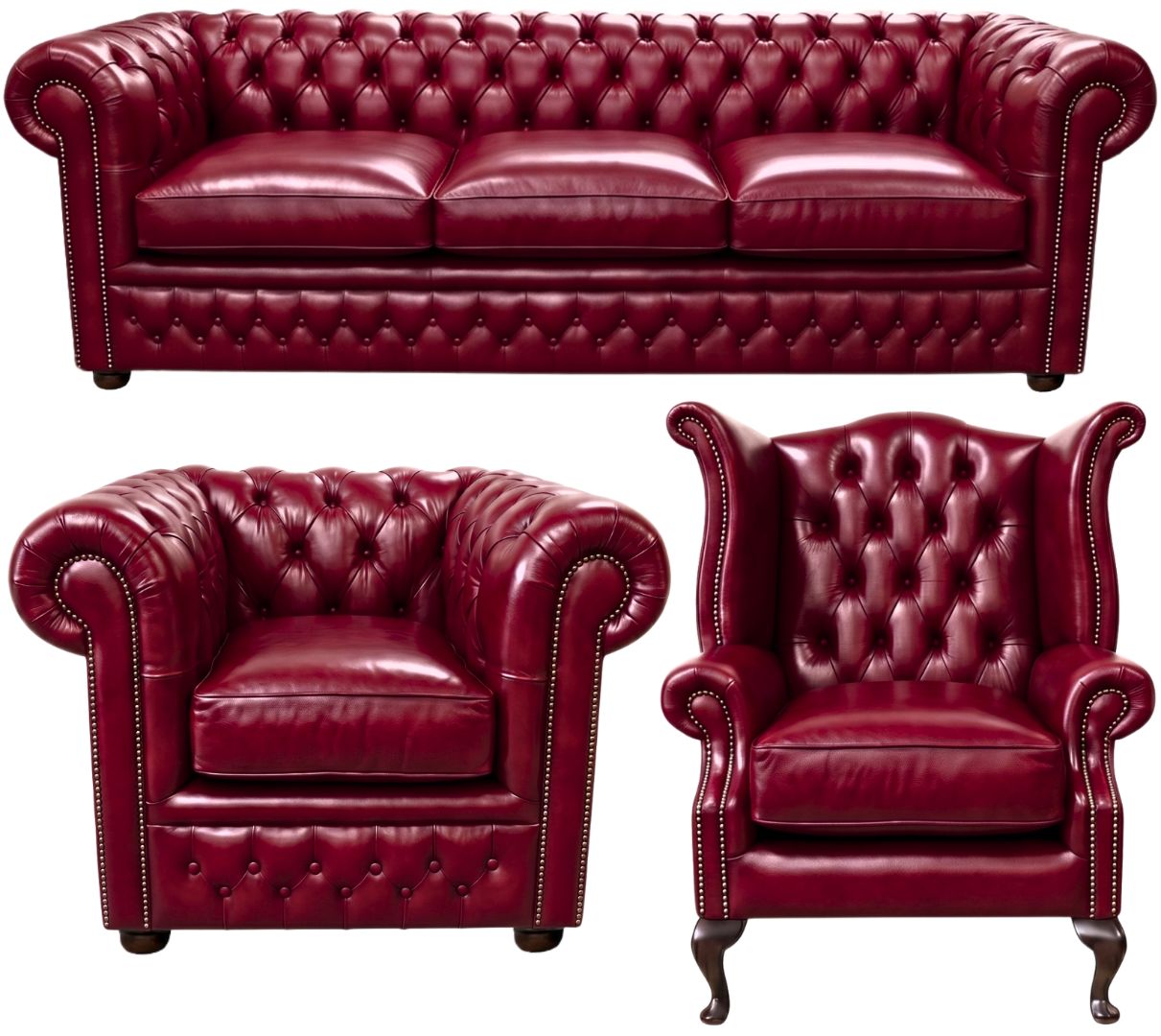 The Kensington Chesterfield 3 Piece Suite