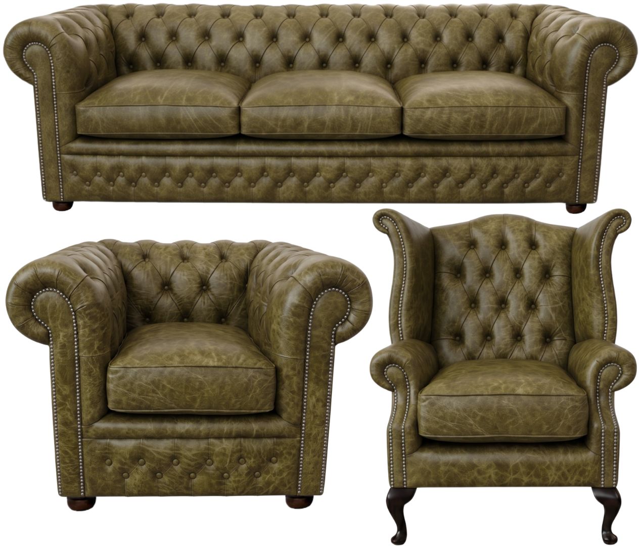 The Kensington Chesterfield 3 Piece Suite
