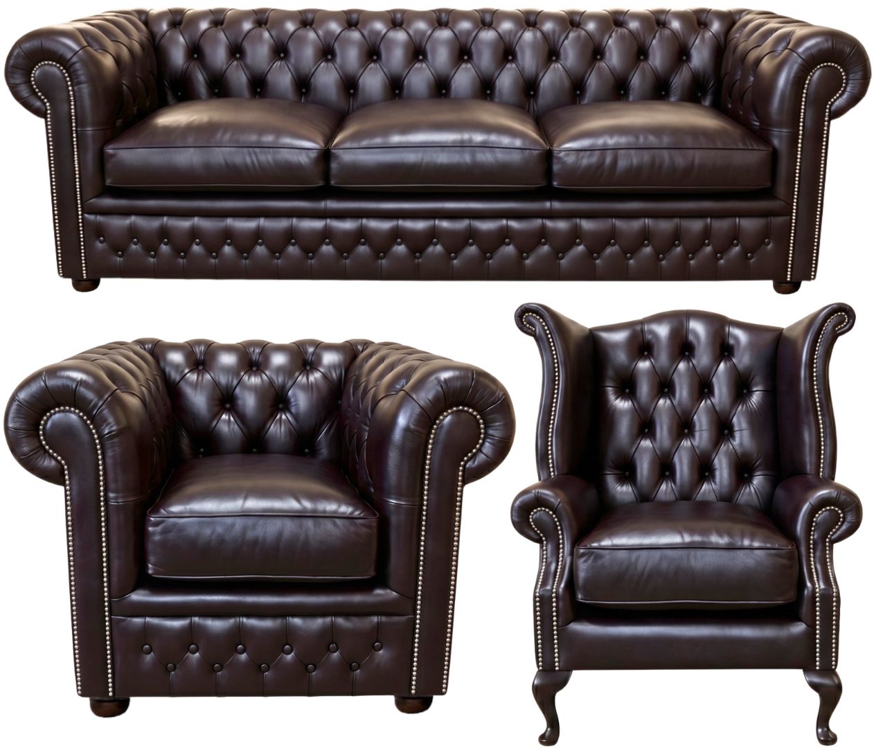 The Kensington Chesterfield 3 Piece Suite