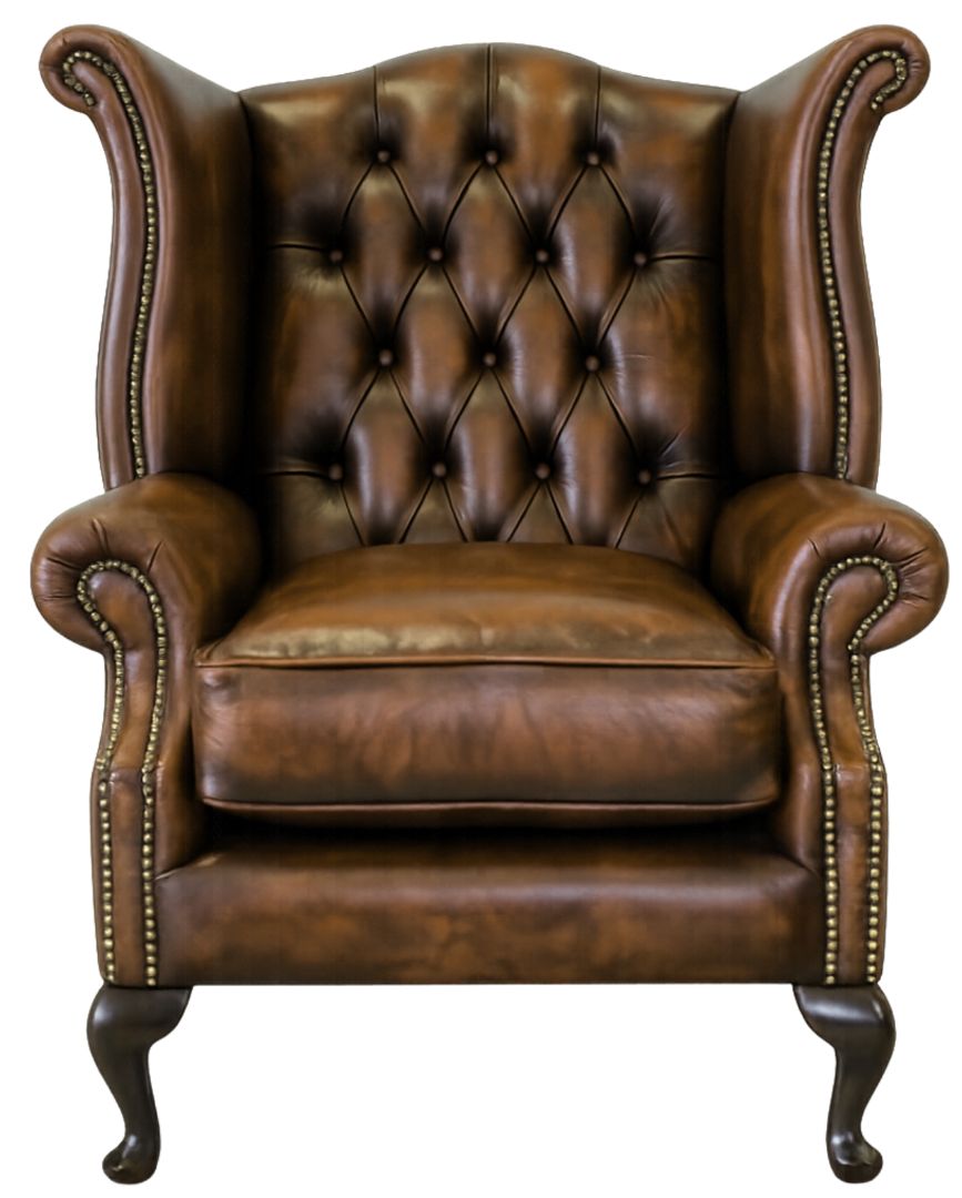 The Kensington Chesterfield Queen Anne Chair