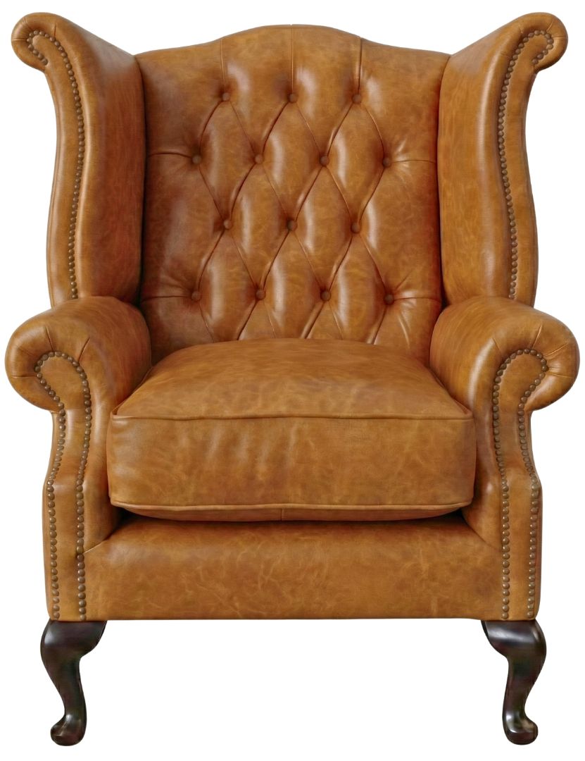 The Kensington Chesterfield Queen Anne Chair