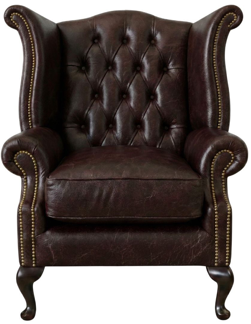 The Kensington Chesterfield Queen Anne Chair
