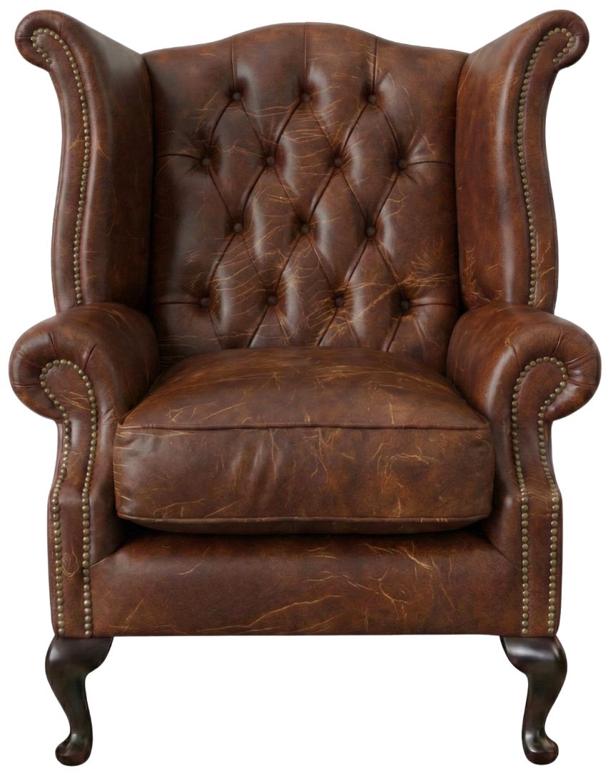 The Kensington Chesterfield Queen Anne Chair