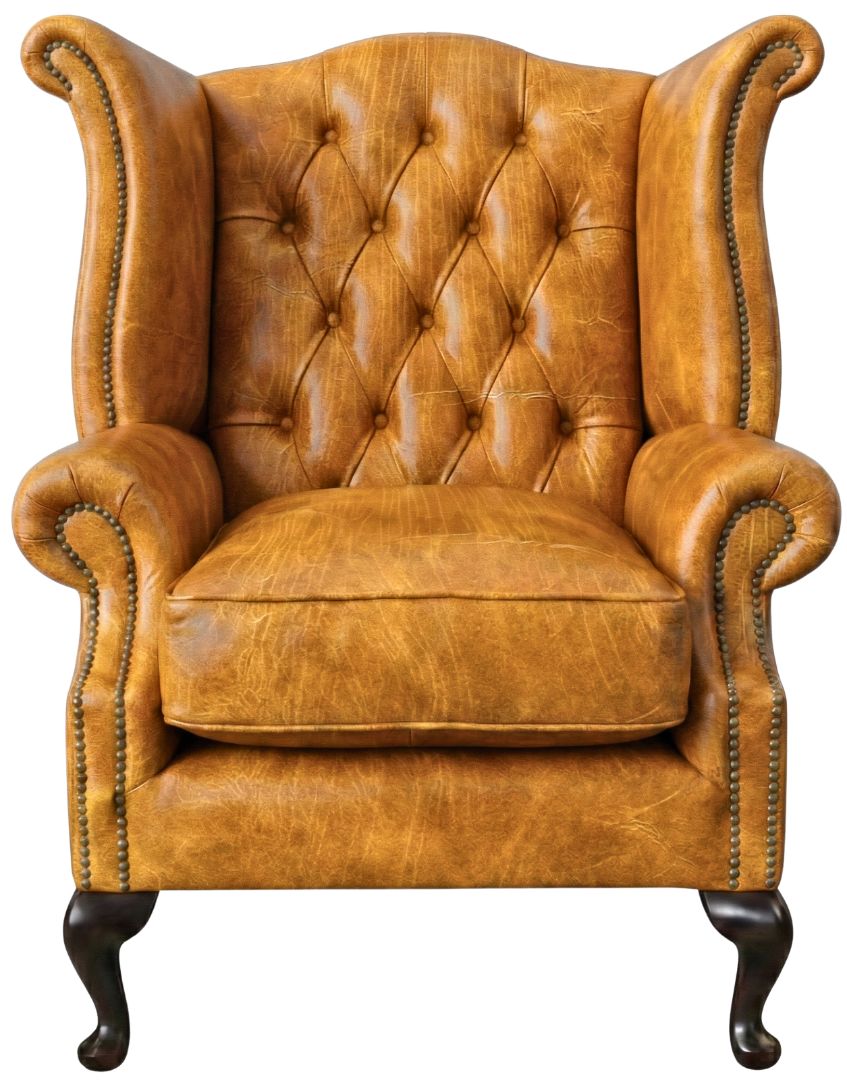 The Kensington Chesterfield Queen Anne Chair