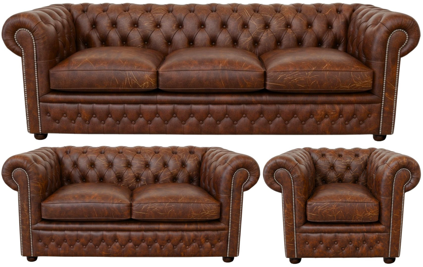 The Kensington Chesterfield 3 Piece Suite