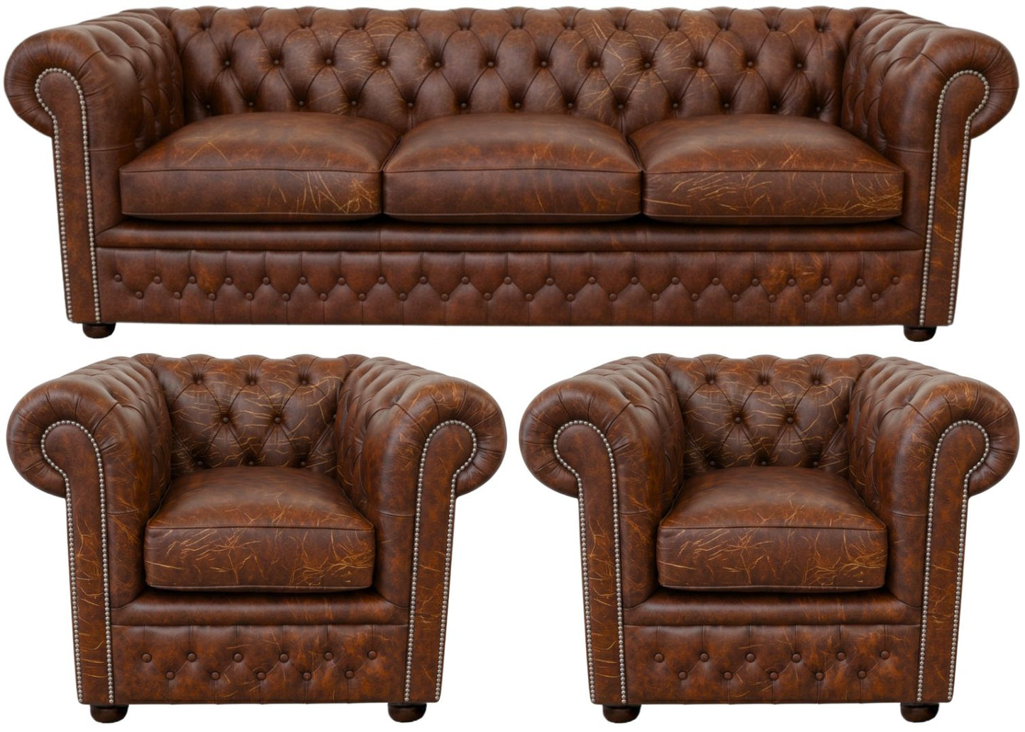 The Kensington Chesterfield 3 Piece Suite