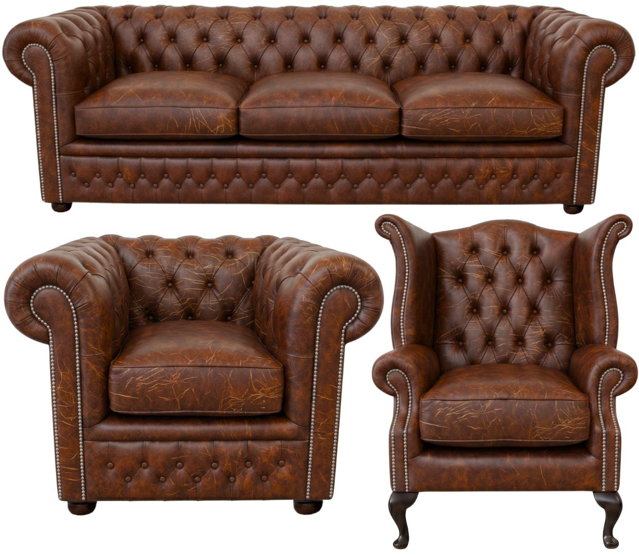 The Kensington Chesterfield 3 Piece Suite