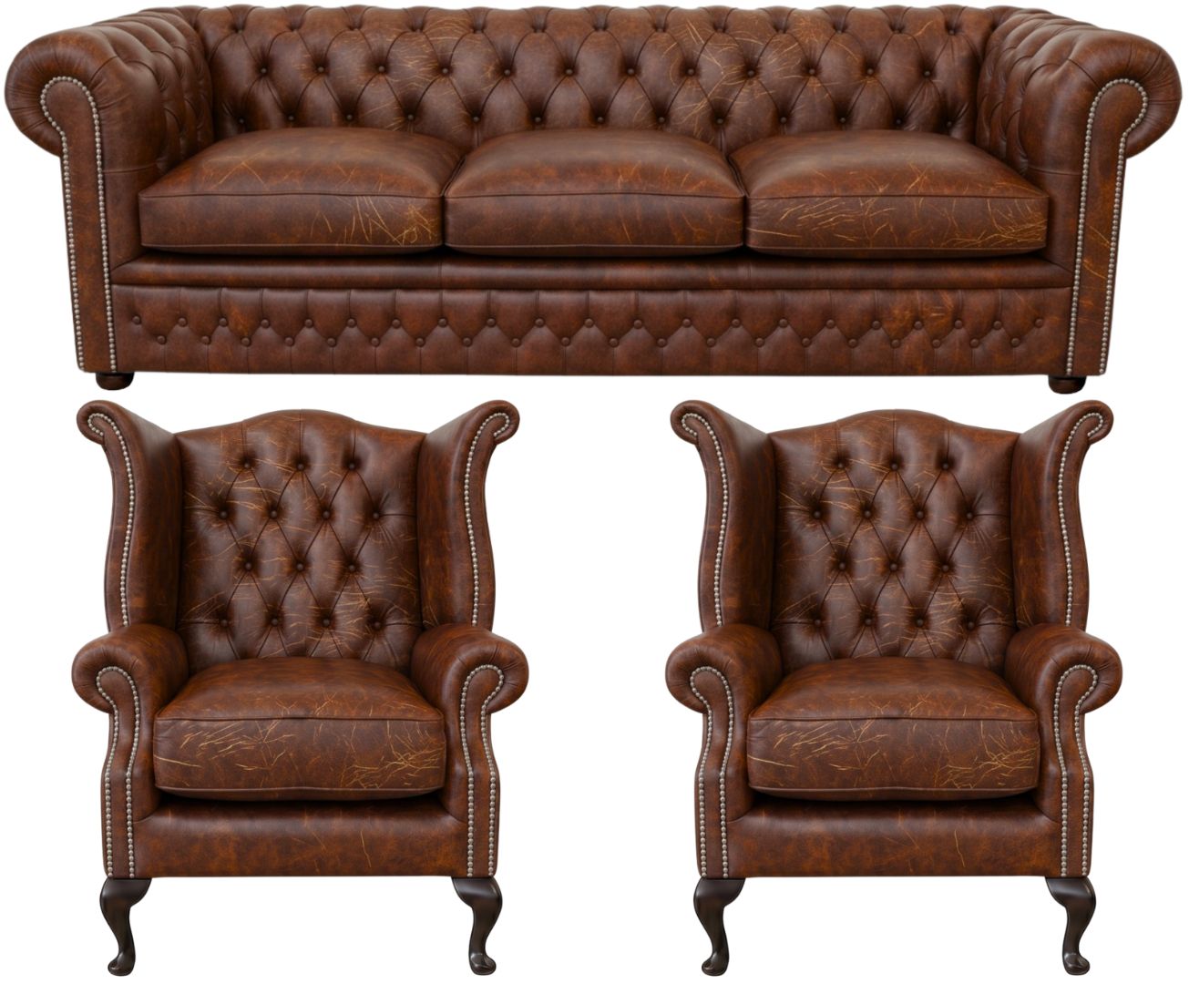 The Kensington Chesterfield 3 Piece Suite