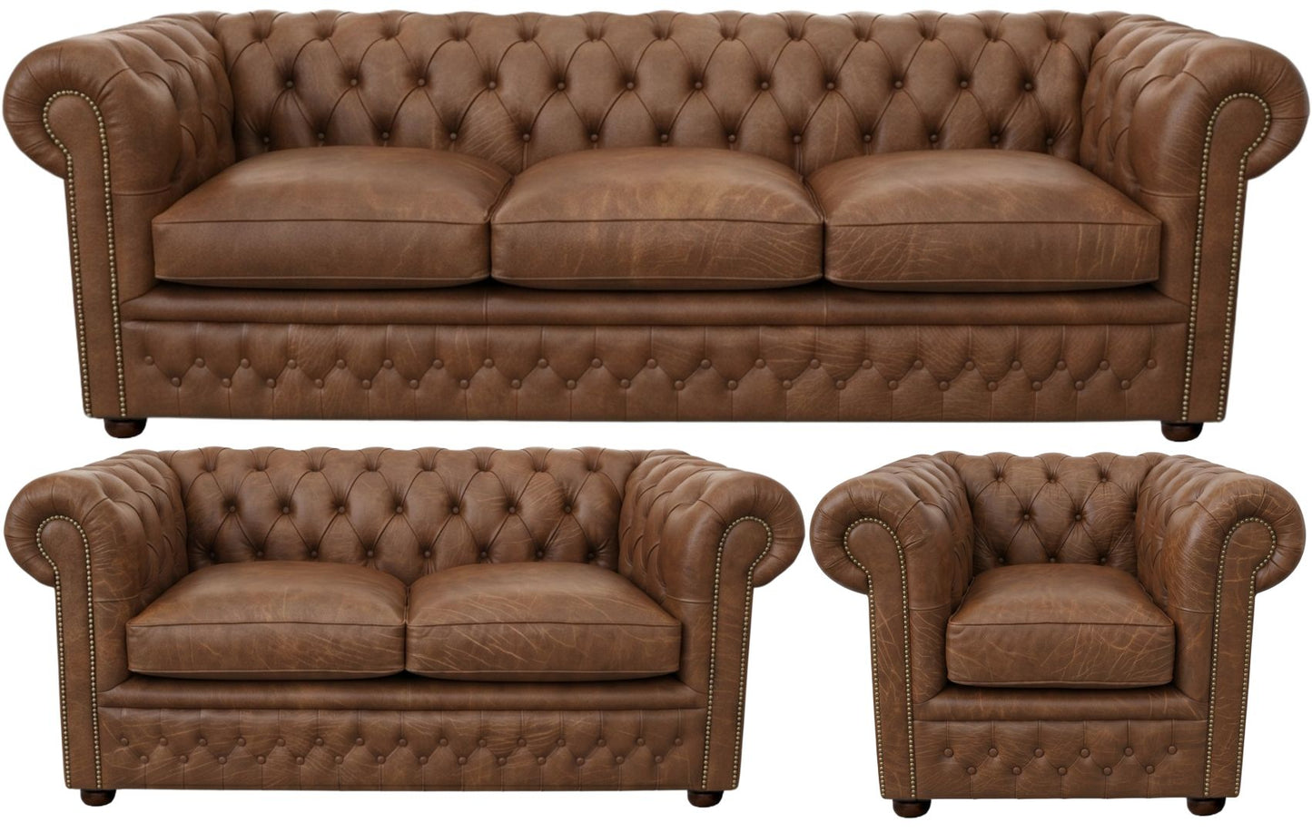 The Kensington Chesterfield 3 Piece Suite