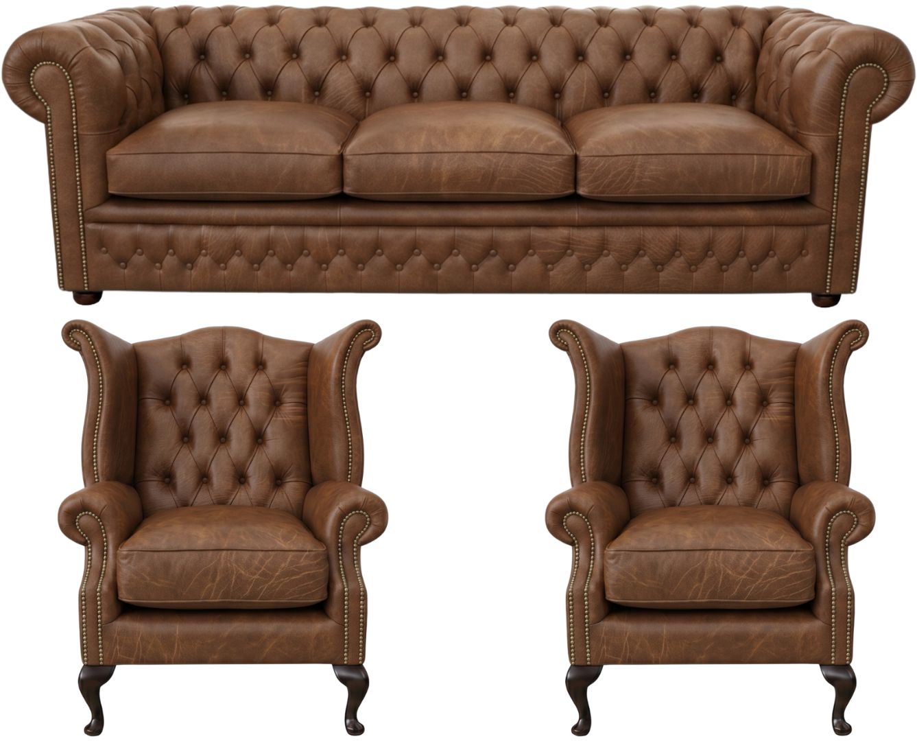The Kensington Chesterfield 3 Piece Suite