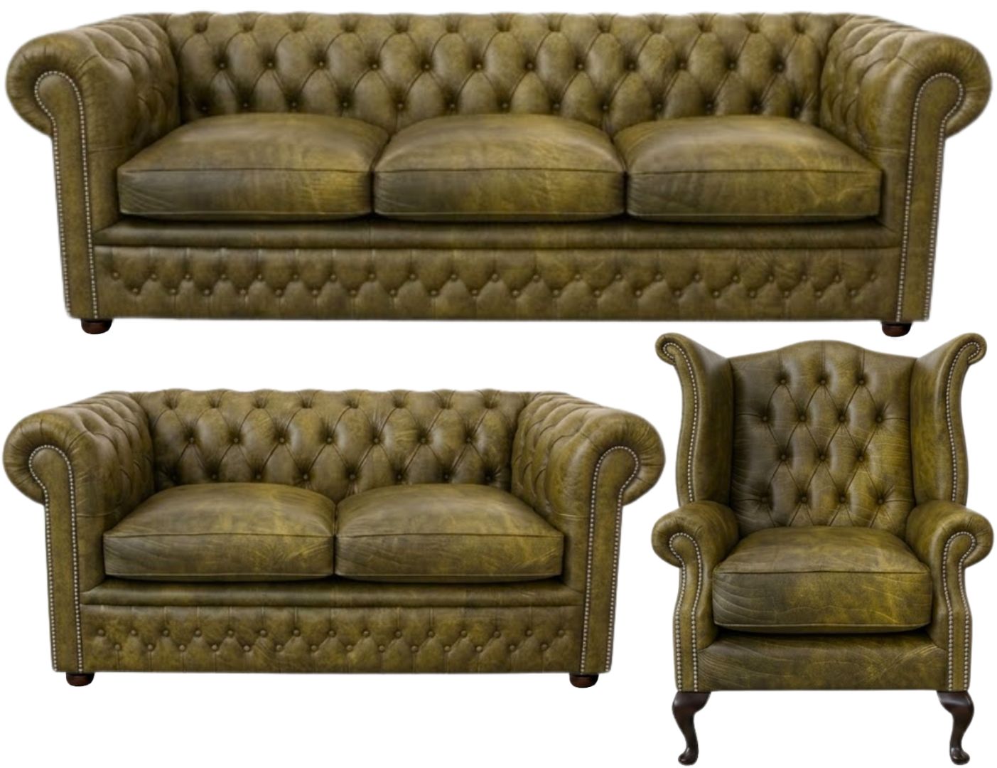 The Kensington Chesterfield 3 Piece Suite